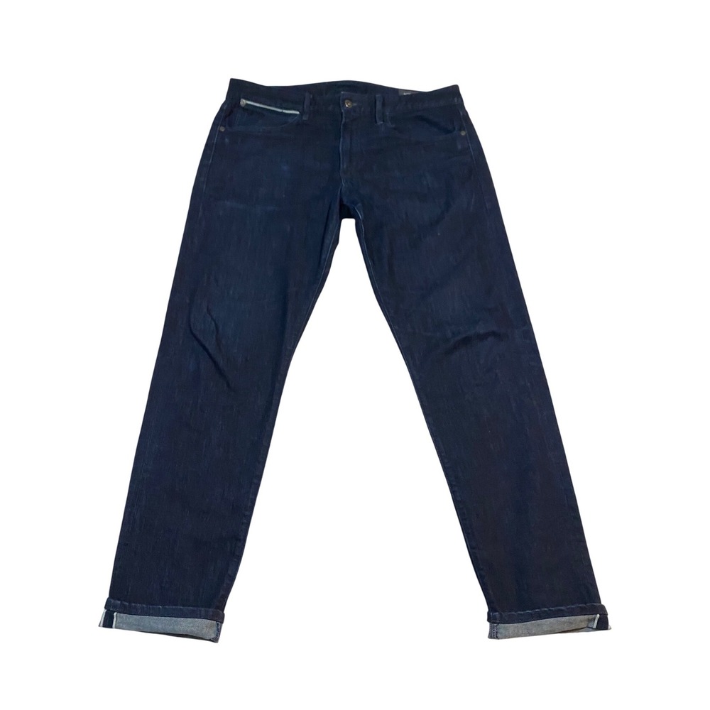 Bonobos Mens Stretch Selvage Jeans Indigo Blue American Denim 35x34